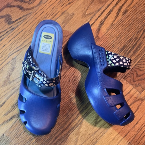 Dr. Scholl's Shoes Dr Scholls Blue Dance On Clog Poshmark